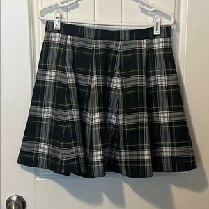 J. Crew Black and White Checkered Mini Skirt